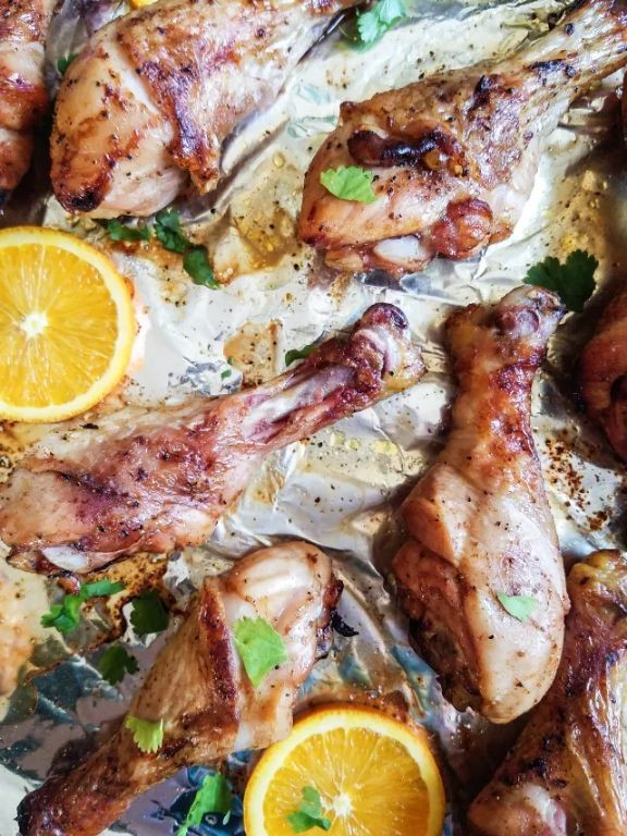 Citrus Marinated Grilled Chicken Drumsticks