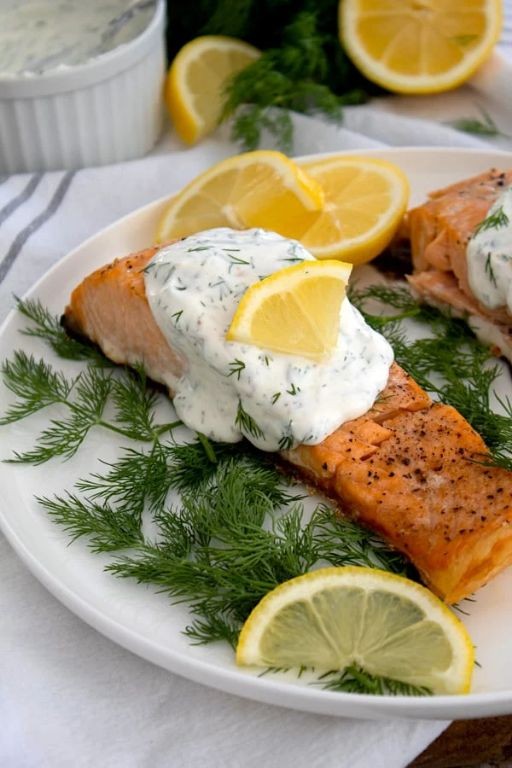 Citrus-Glazed Salmon with Dill