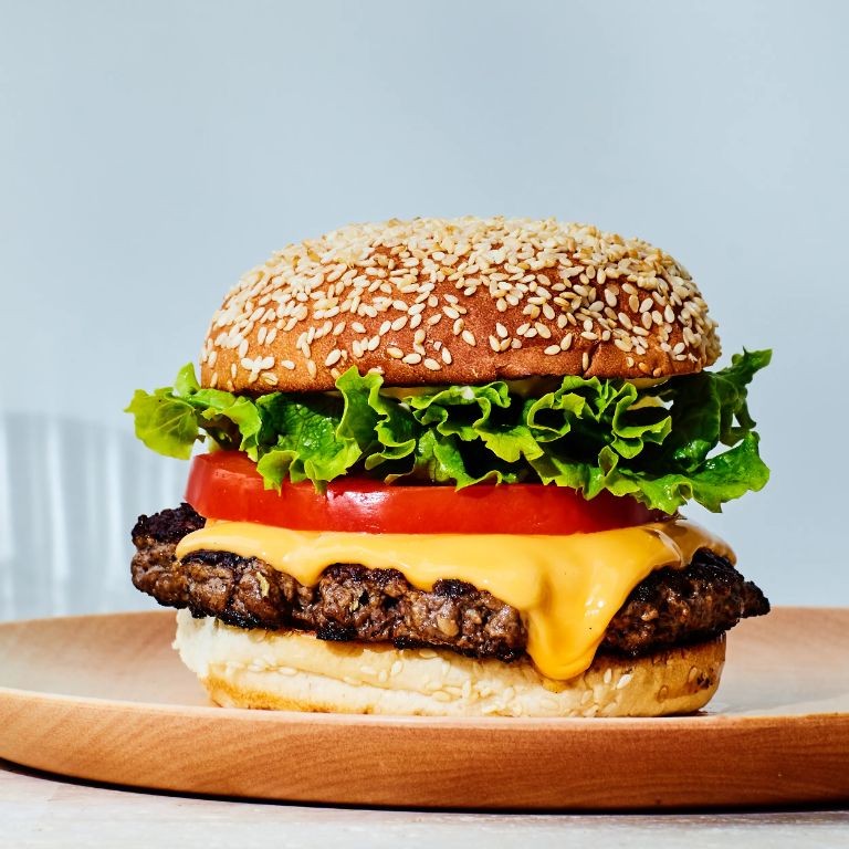 Classic American Smash Burger with Cheese