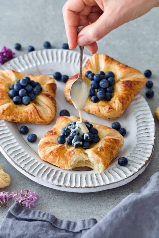 Classic Blueberry Danish Pastry