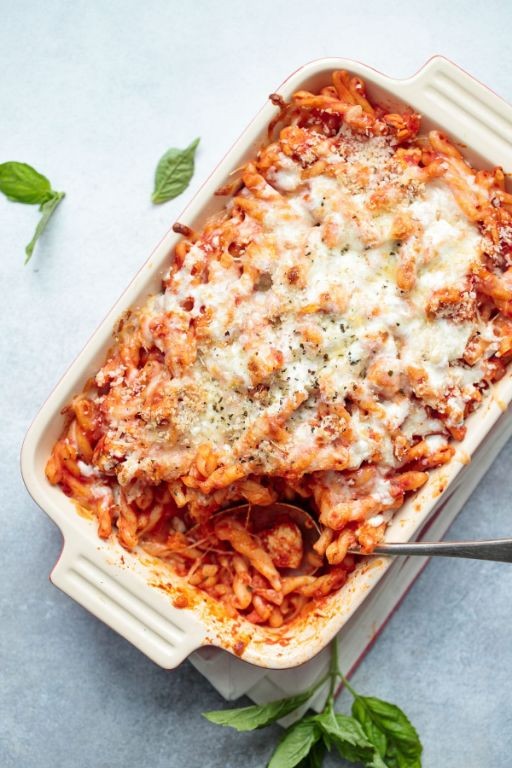 Classic Chicken Parmesan Pasta Bake