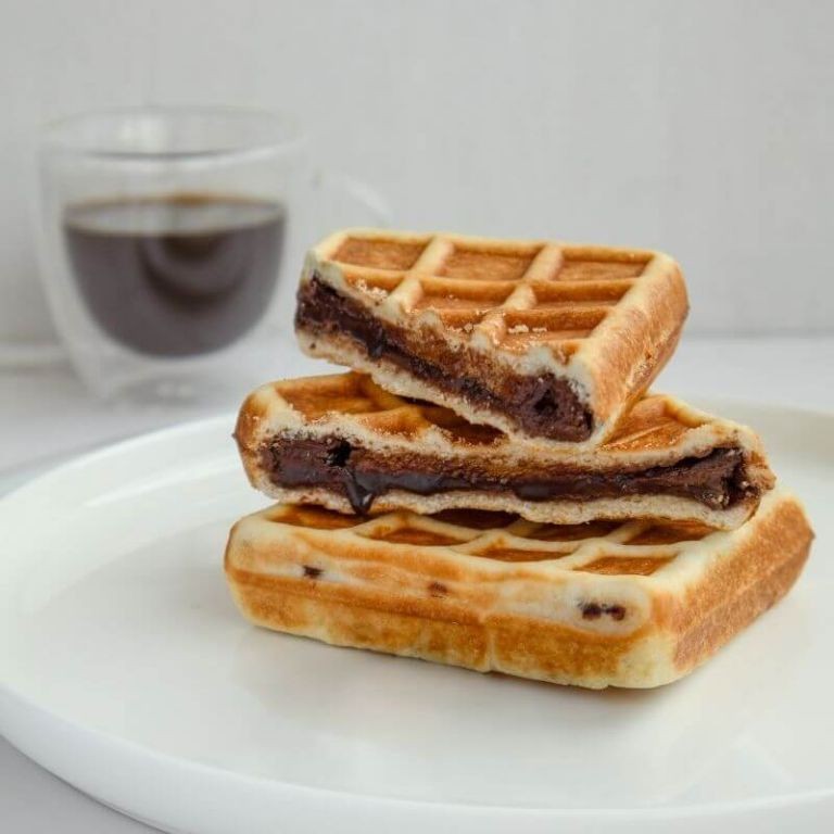 Classic Chocolate Stuffed Waffles