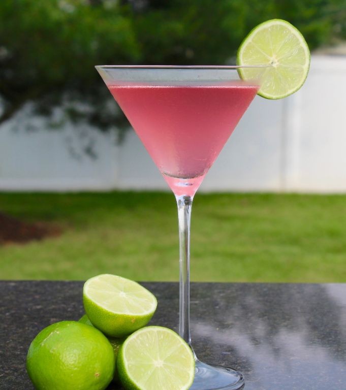 Classic Cosmopolitan with a Twist of Lime