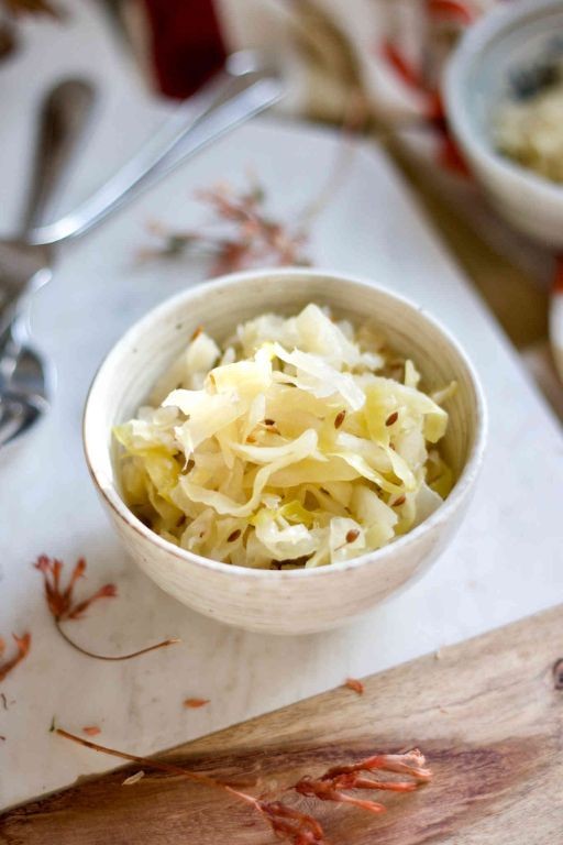 Classic German Sauerkraut with Caraway Seeds