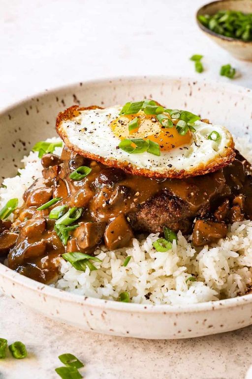 Classic Hawaiian Loco Moco with Gravy