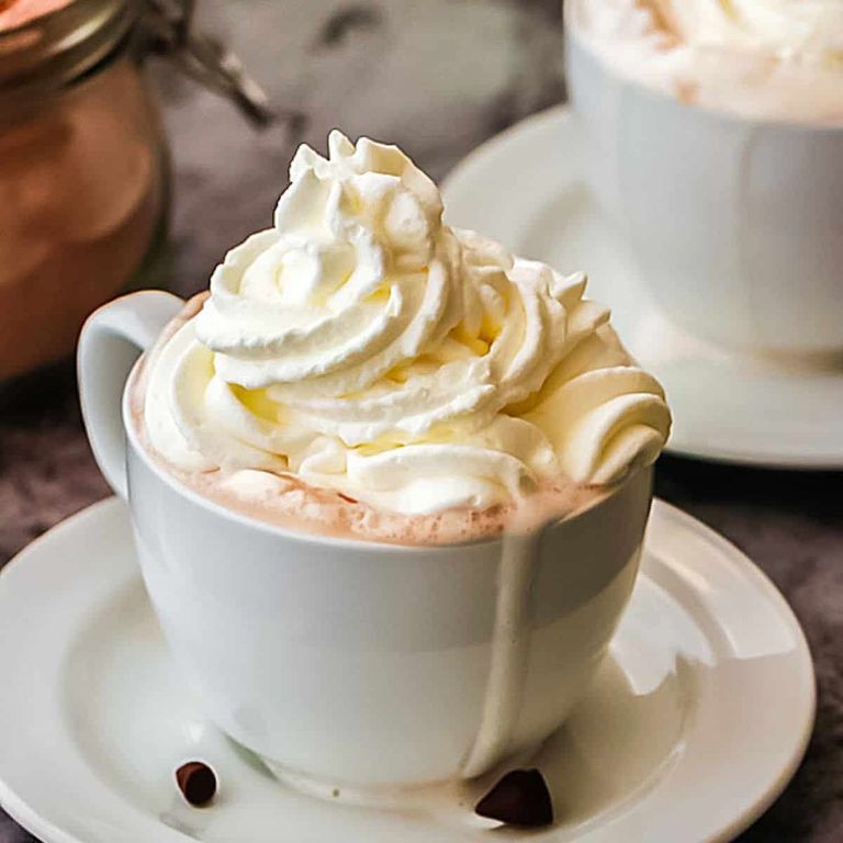 Classic Hot Chocolate with Whipped Cream
