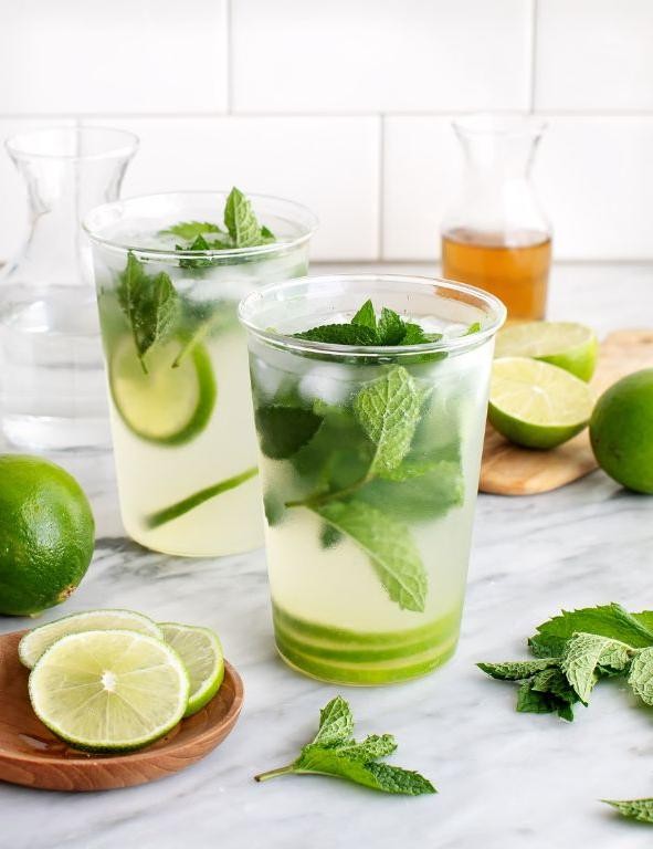 Classic Mojito with Fresh Mint and Lime