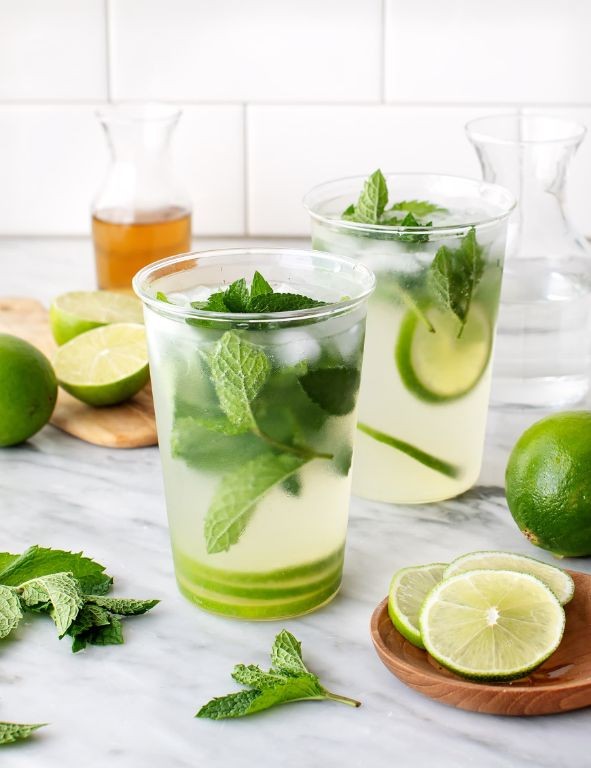 Classic Mojito with Fresh Mint and Lime