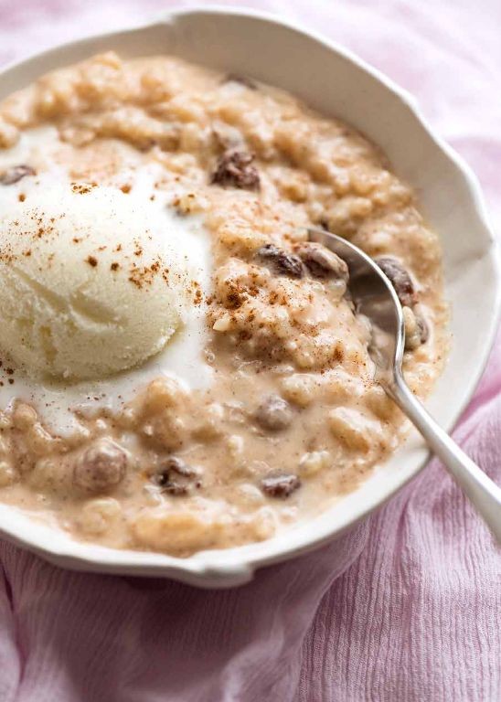 Classic Rice Pudding with Cinnamon