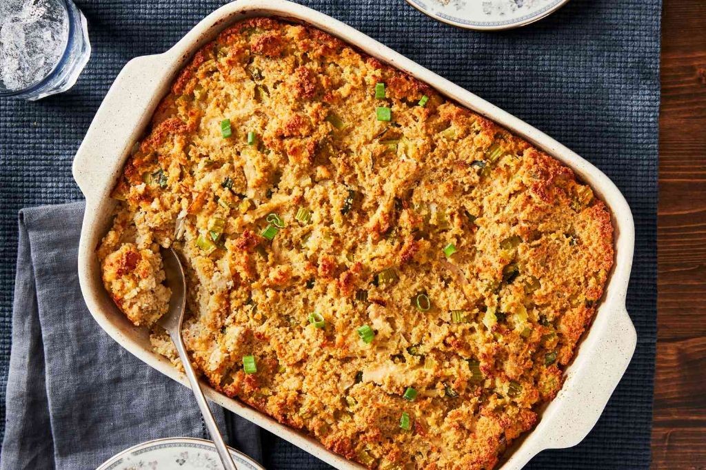 Classic Southern Chicken and Cornbread Dressing