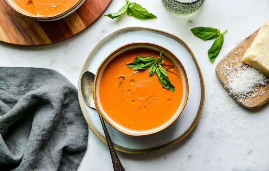 Classic Tomato Basil Soup in a Jar