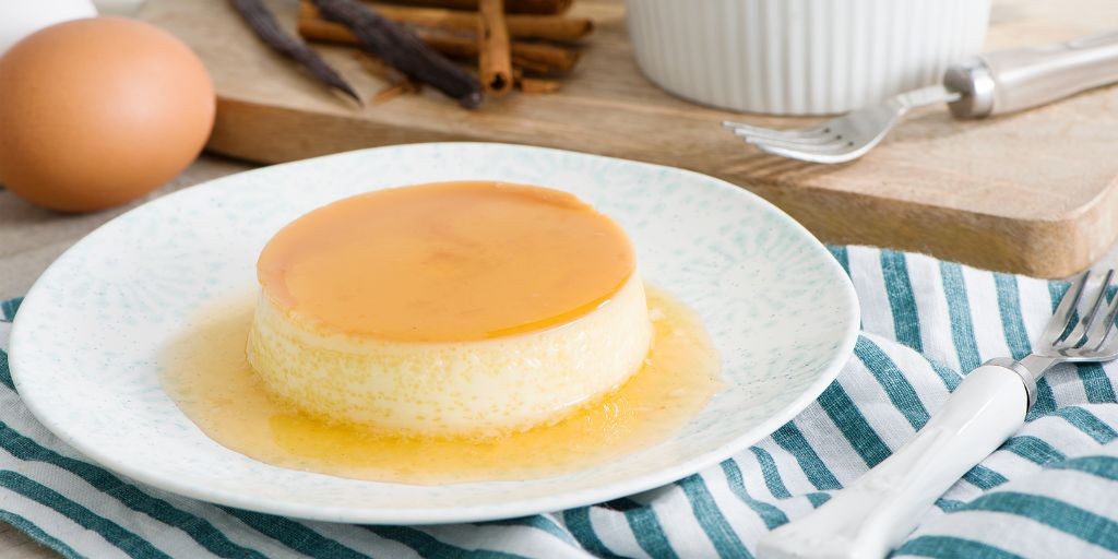 Classic Vanilla Flan with Caramel Sauce
