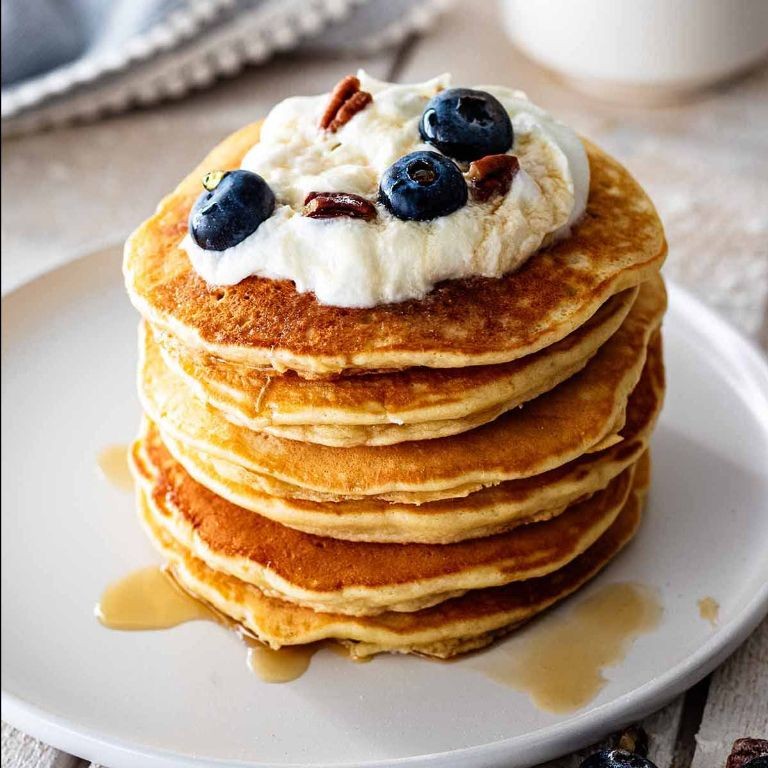 Classic Vanilla Sweet Cream Pancakes