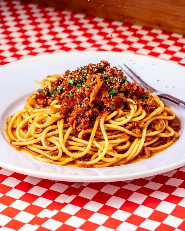 Classic Vegan Ground Beef Bolognese