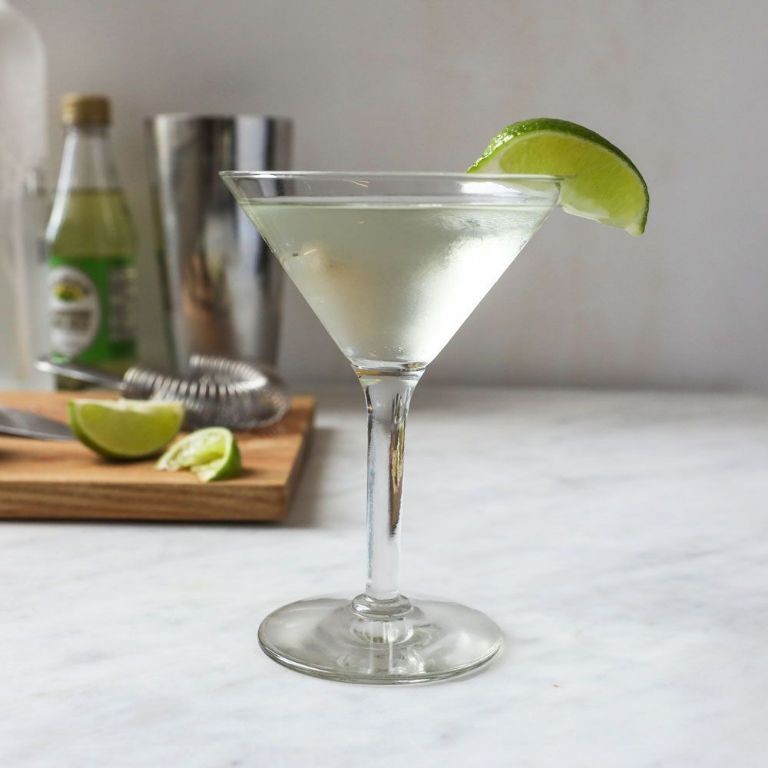 Classic Vodka Gimlet with Fresh Lime