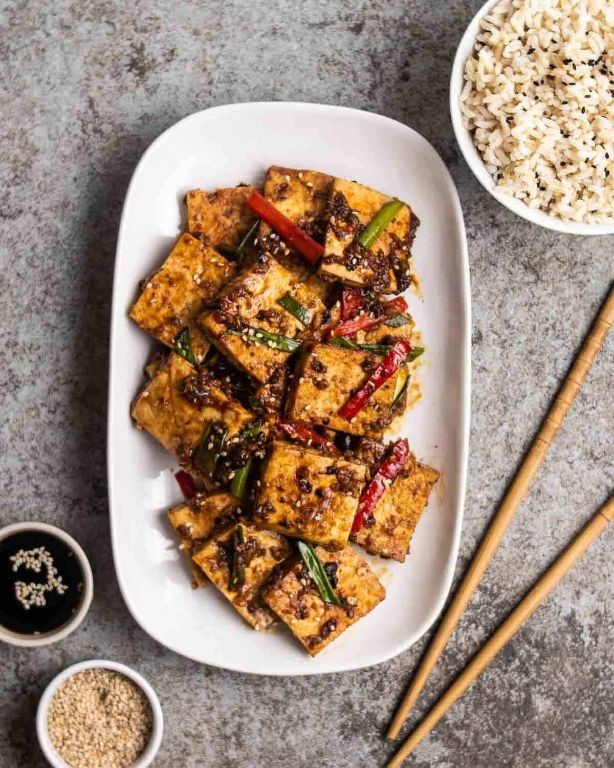 Clay Pot Tofu with Black Bean Sauce