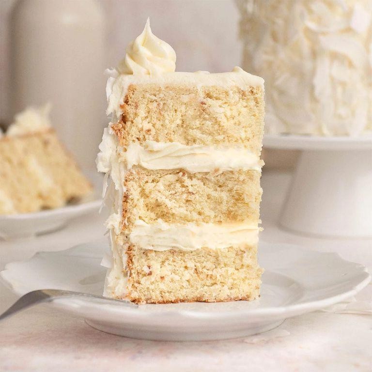Coconut Butter Cake with Cream Cheese Frosting