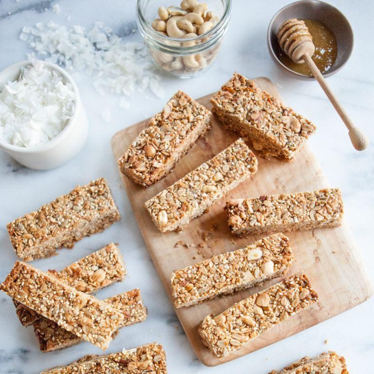 Coconut Cashew Cereal Bars