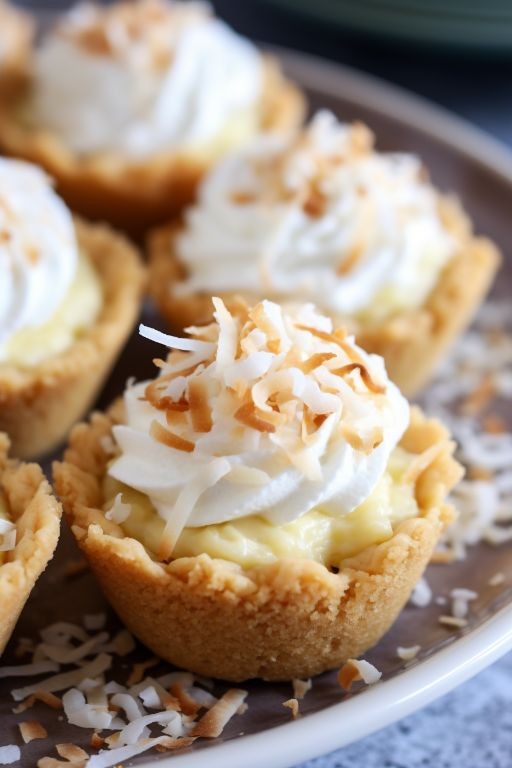 Coconut Cream Pie Dessert Shells