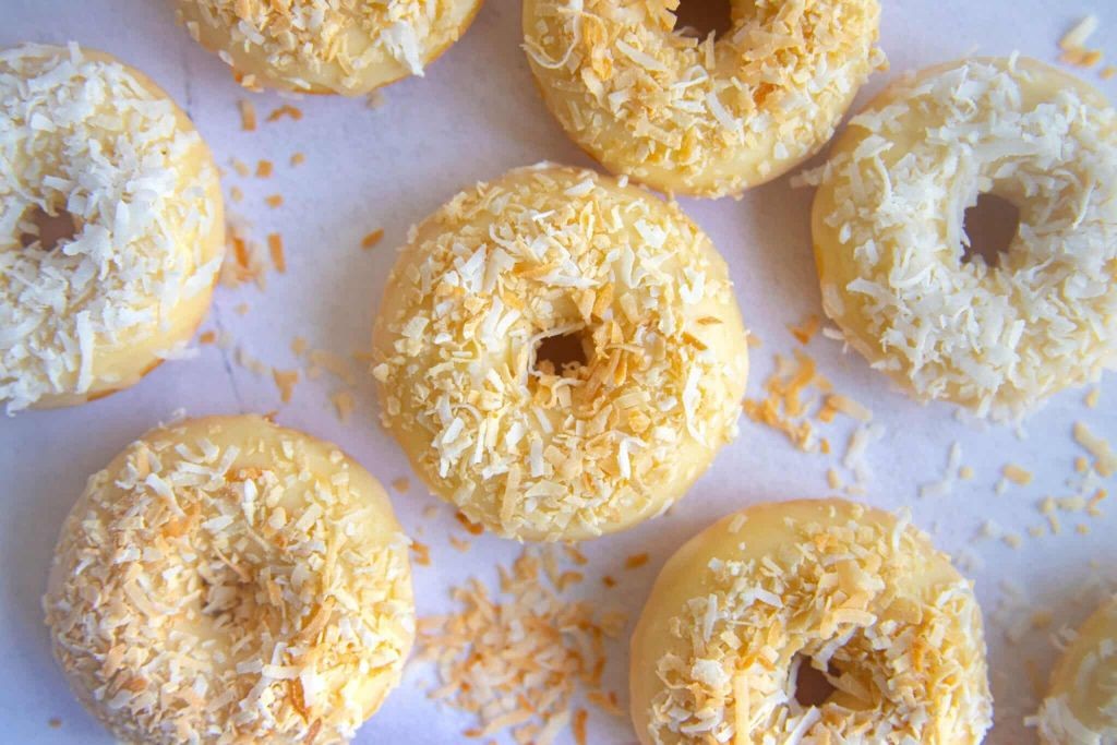 Coconut Crusted Mini Donuts