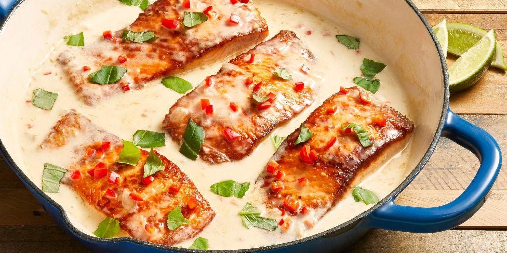 Coconut Lime Baked Salmon
