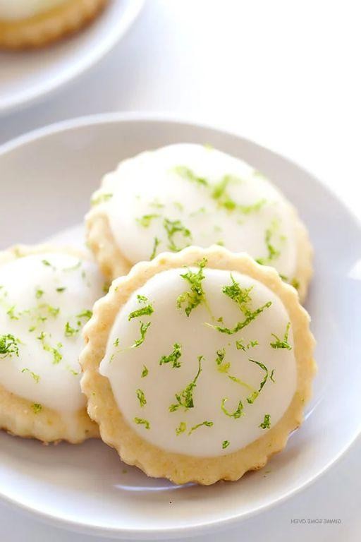 Coconut Lime Shortbread Cookies