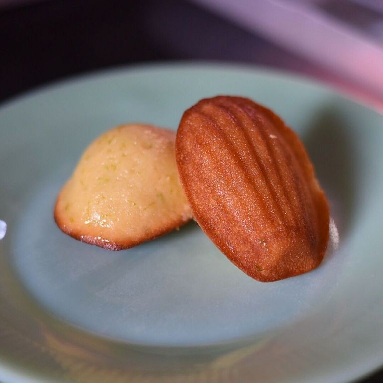 Coconut Madeleines with Lime Glaze