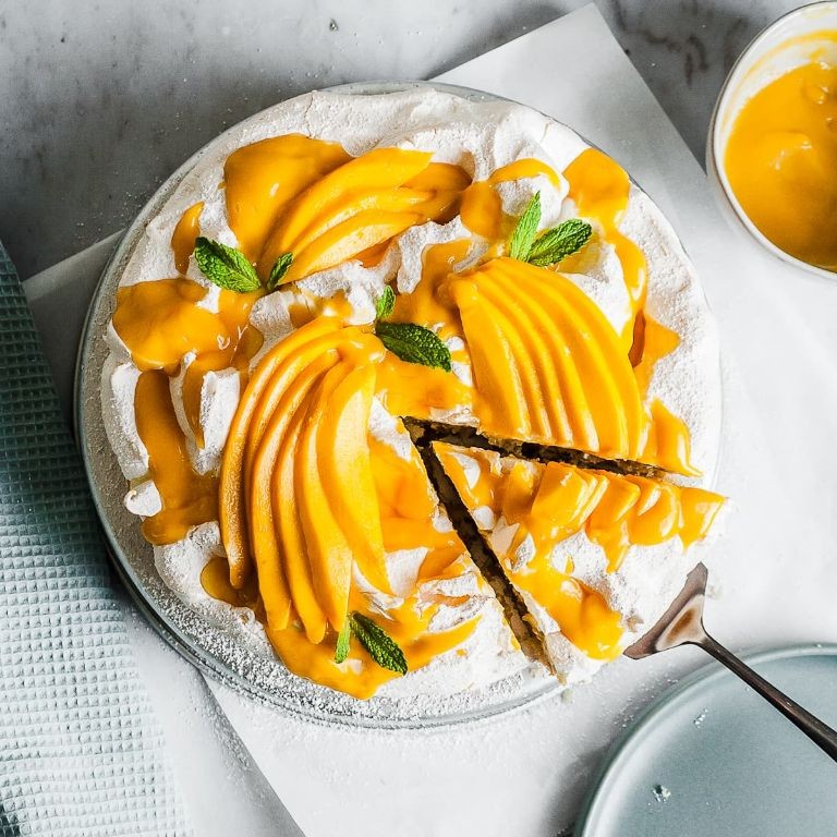 Coconut Mango Funnel Cake