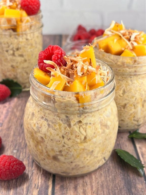 Coconut Mango Protein Oatmeal