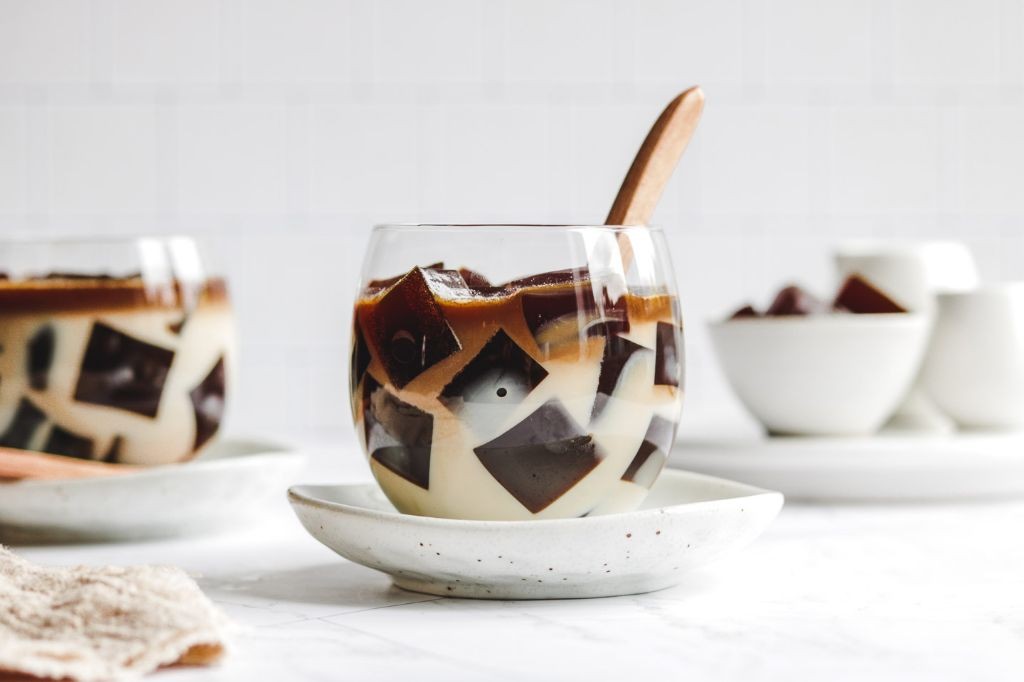 Coconut Milk Coffee Jelly