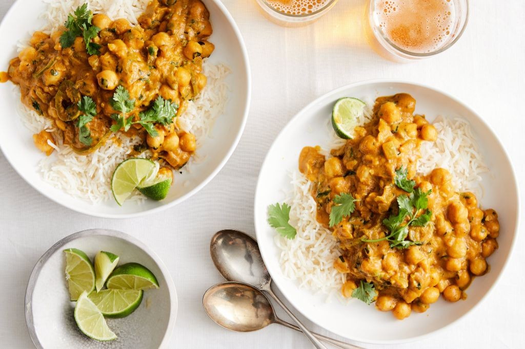 Coconut Milk Pumpkin Curry with Chickpeas
