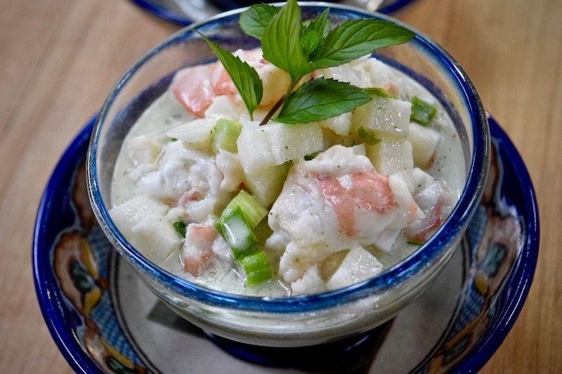 Coconut Milk Shrimp Ceviche