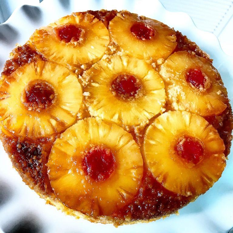 Coconut Pineapple Upside Down Cake
