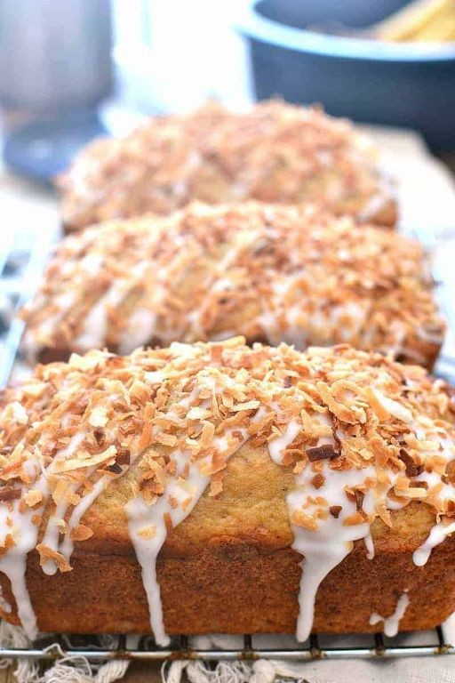Coconut Rum Banana Bread