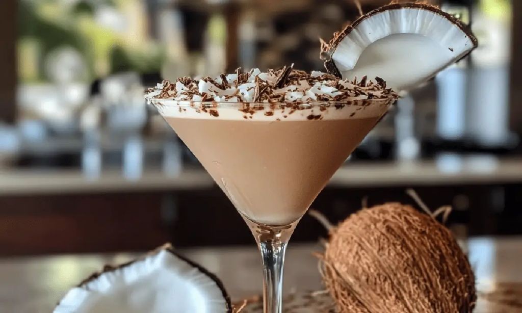 Coconut Rum Chocolate Martini