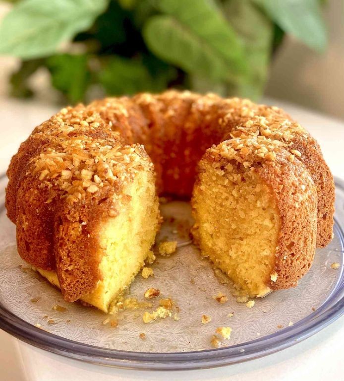 Coconut Rum Coconut Cake