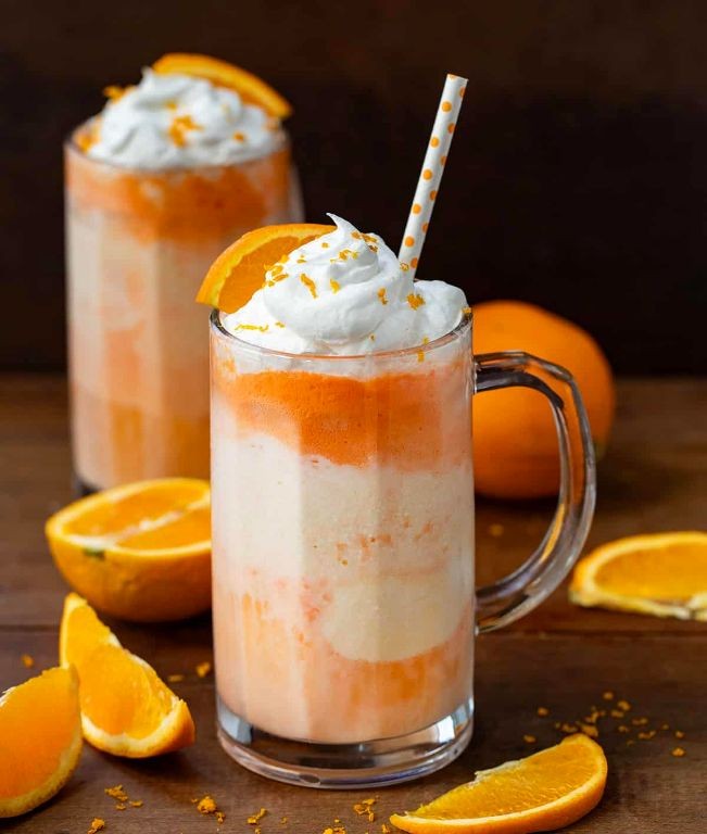 Coconut Rum Creamsicle Float