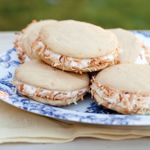 Coconut Whoopie Pies with Cake Mix