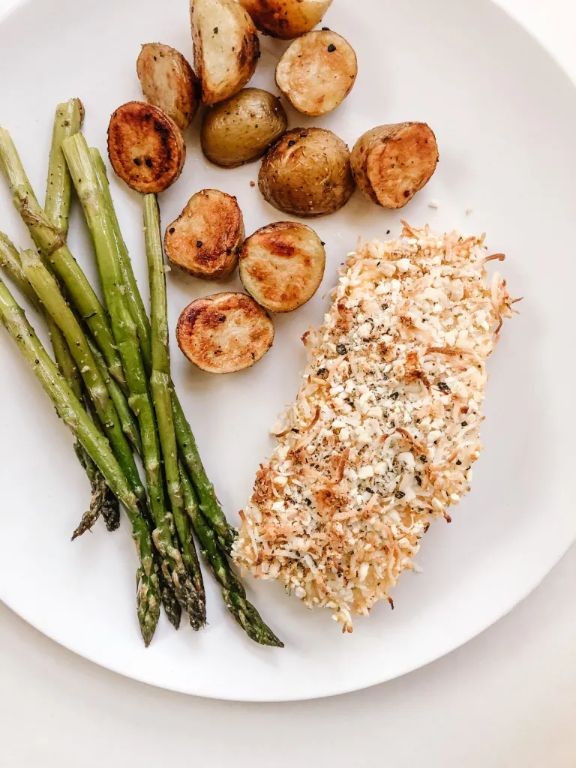 Coconut and Lime Crusted Halibut