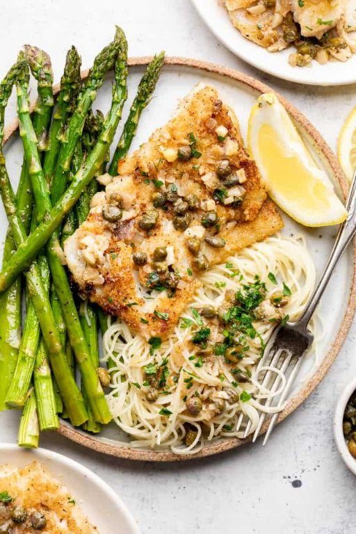 Cod Piccata with Capers and Lemon