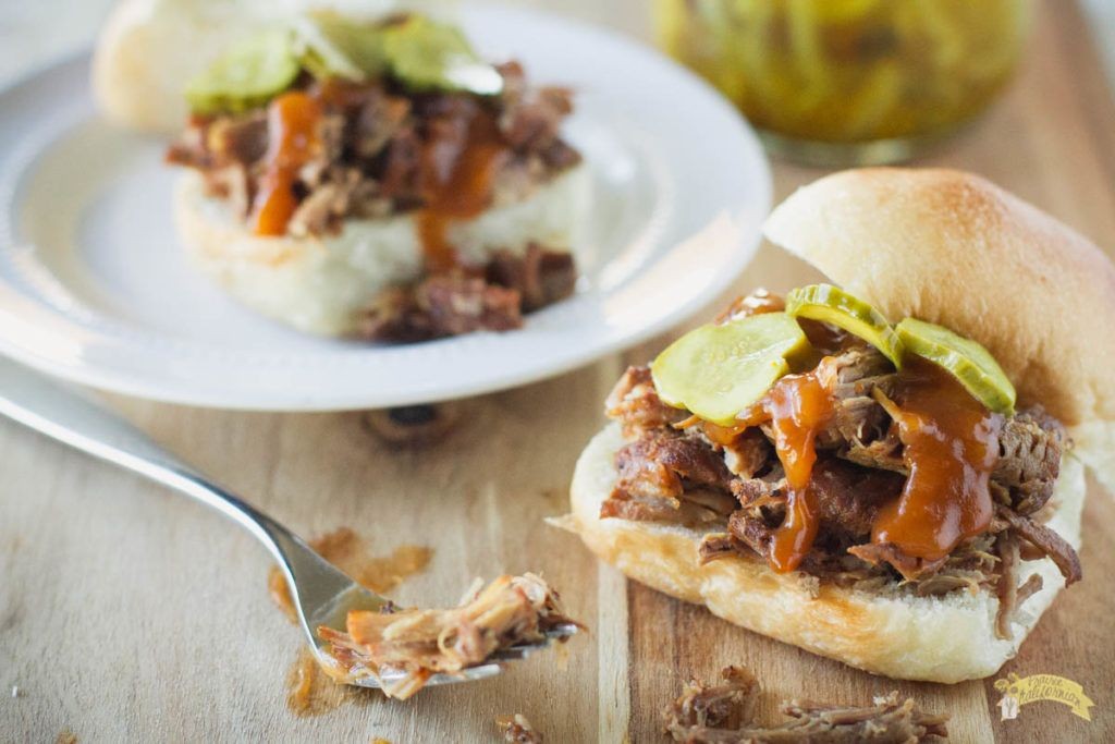 Cola-Braised Pulled Pork Sandwich