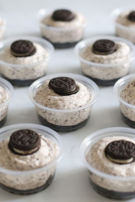 Cookies and Cream Dessert Shells