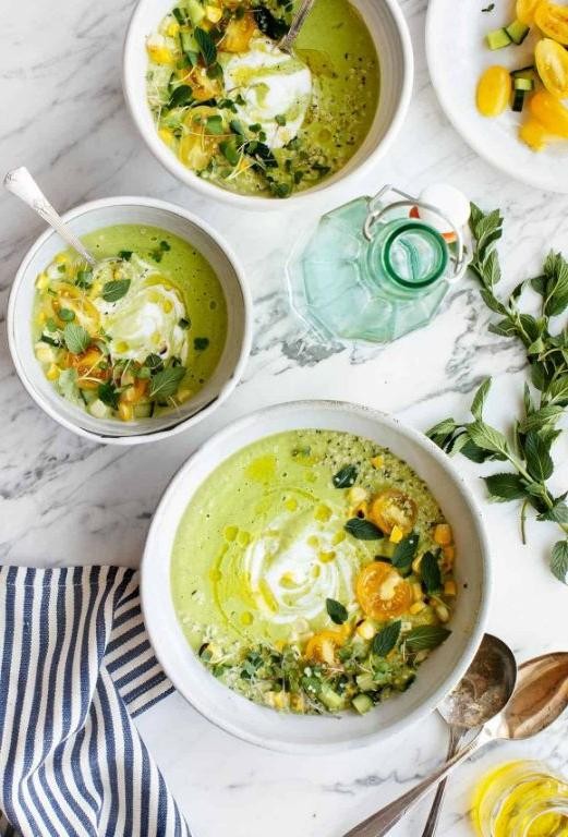 Cool Cucumber and Potato Gazpacho