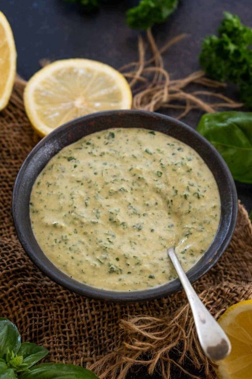 Copycat Cava Lemon Herb Tahini Dressing