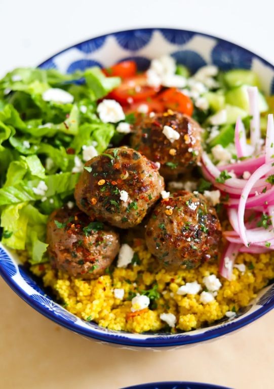 Copycat Cava Spicy Lamb Meatballs