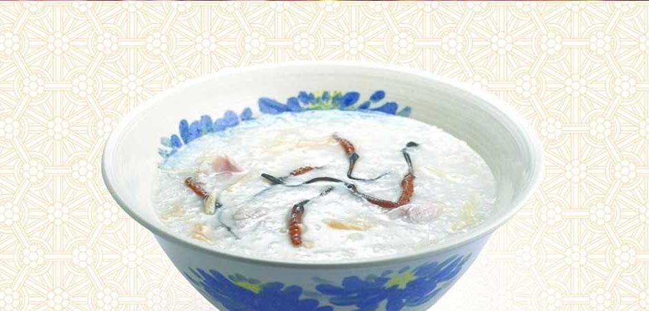 Cordyceps and Ginseng Herbal Porridge