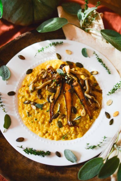 Cordyceps and Pumpkin Risotto
