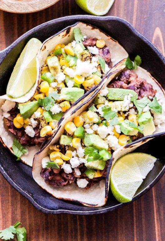 Corn and Avocado Tacos