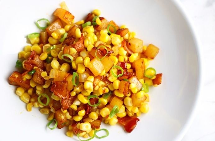 Corn and Bacon Hash
