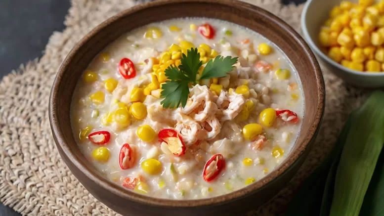 Corn and Crab Meat Congee